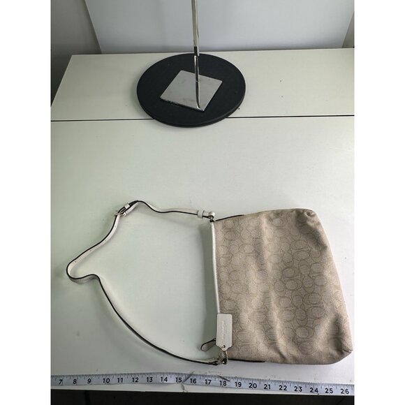ALTERED - Coach No. L1979-F29960  Cream Beige Signature Crossbody - Picture 4 of 8